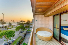 Omar do Rio - LC 15500/302: 2Qtos Beira-Mar c/ Internet 250mbps, Smart TV + Workstation, Garagem, Piscina, Sauna a 20m da Praia